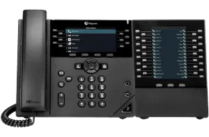 Cloud Phone System Operator Handset - Poly VVX 450 Poly VVX 450 IP Phone with Expansion Module for Cloud Phone System